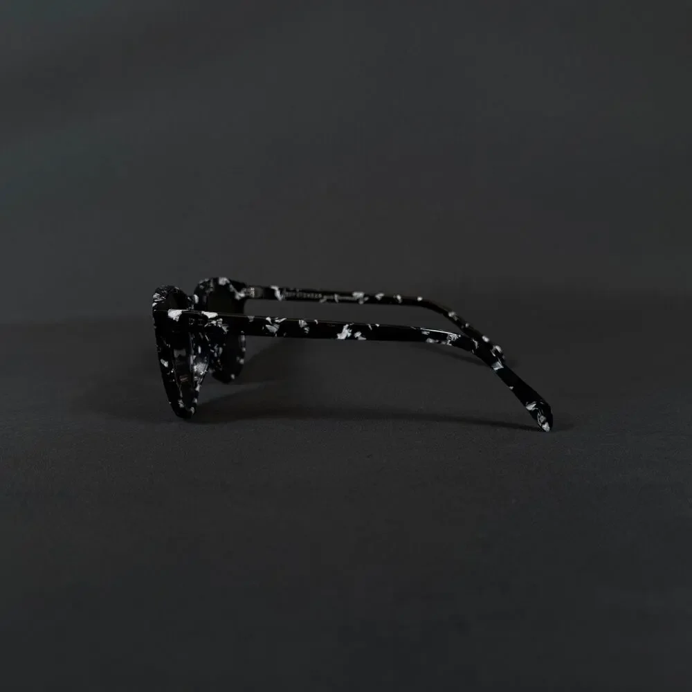 DIFF Eyewear Charlie Black Marble Sunglasses BW-BU08P Only Frame
